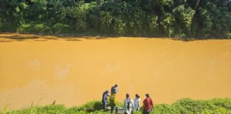 Corpo é localizado no Rio Itajaí-Mirim e mobiliza equipes em Brusque