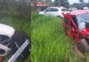 Colisão frontal deixa quatro feridos na SC-108 em São João Batista