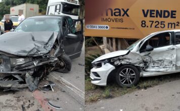 Colisão na SC-412 deixa um ferido em Itajaí