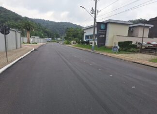 Primeira rua do Programa Asfaltaço é concluída em Brusque