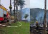 Incêndio destrói casa de madeira em chácara em Guabiruba