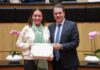 Marise Westphal-Hartke e Associação dos Cronistas Esportivos recebem homenagem na Alesc