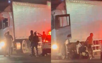 Vídeo: Caminhoneiro de 71 anos é preso após perseguição entre Brusque e Gaspar arrastando motocicleta