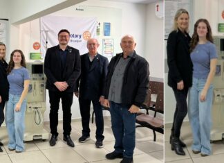 Às vésperas de completar 80 anos, Rotary Clube de Brusque doa máquina de hemodiálise para a Renal Vida