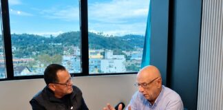 Senador Esperidião Amin (PP) fala ao Jornal da Diplomata durante agenda em Brusque e na região