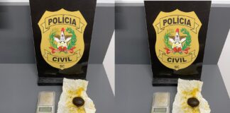 Polícia Civil prende suspeito por tráfico de drogas em Brusque