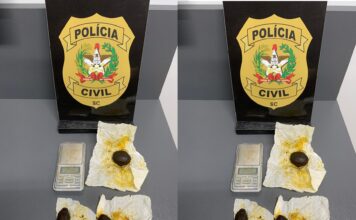Polícia Civil prende suspeito por tráfico de drogas em Brusque