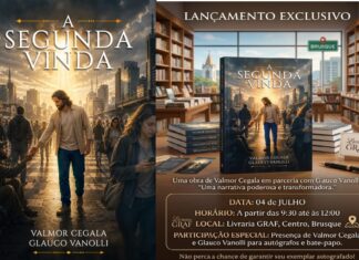Escritores brusquenses lançam livro “A Segunda Vinda” neste sábado, 4; Espaço Graf
