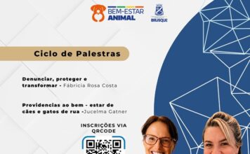 Brusque promove ciclo de palestras sobre proteção e bem-estar animal nesta segunda-feira