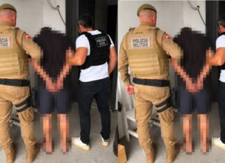 Policias Civil e Militar prendem suspeito de roubo em Guabiruba