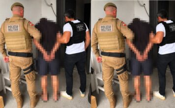 Policias Civil e Militar prendem suspeito de roubo em Guabiruba