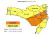 Temporais com chuva intensa entre a tarde e noite deste sábado (11)