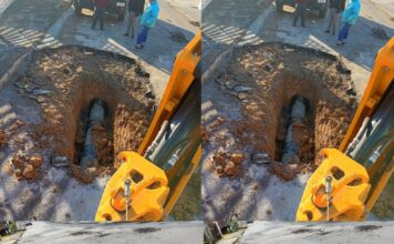 Problema de erosão na ligação entre Primeiro de Maio e Azambuja; Secretaria de Obras faz reparos