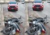 Motociclista fica ferido após colisão frontal na rua Gustavo Halfpap