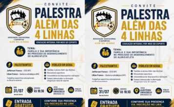 Da Hora: Além das 4 Linhas promoverá palestra sobre o papel da família na formação de alunos e atletas
