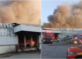 Vídeo: Incêndio na fábrica da Colcci é controlado após 15 horas de combate; operação mobilizou bombeiros de cinco cidades