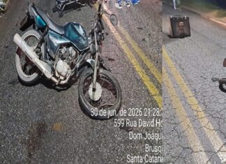 Motociclista fica gravemente ferido em colisão com carro no bairro Dom Joaquim