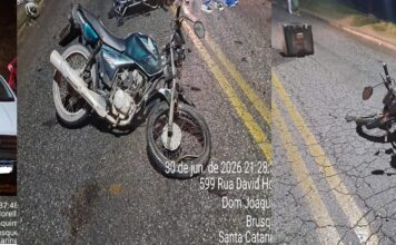 Motociclista fica gravemente ferido em colisão com carro no bairro Dom Joaquim