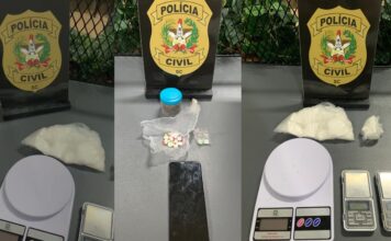 Polícia Civil realiza operação e apreende drogas durante investigação de tentativa de homicídio em Brusque