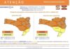 Alerta da Defesa Civil: Possibilidade de temporais com risco de granizo e chuva intensa entre quinta-feira (13) e sábado (15)