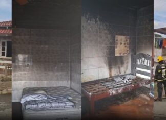 Incêndio atinge residência no bairro Dom Joaquim, em Brusque