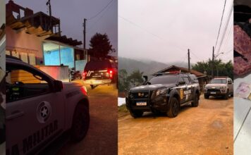 Polícia Civil realiza forte operação contra o tráfico de drogas no Vale do Itajaí