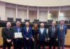 Sindilojas Brusque prestigia homenagem aos 78 anos da Fecomércio-SC e aos 80 anos do Sesc e do Senac