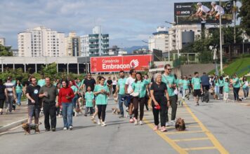 3ª Cãominhada reúne mais de 100 pets e tutores na avenida Beira Rio