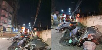 Grave acidente deixa um morto e dois feridos no bairro Santa Terezinha