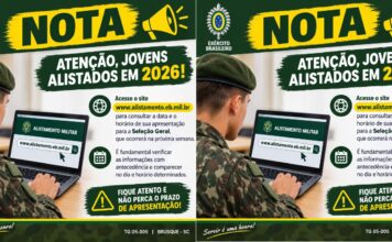Exército orienta jovens alistados em 2026 sobre apresentação para Seleção Geral em Brusque
