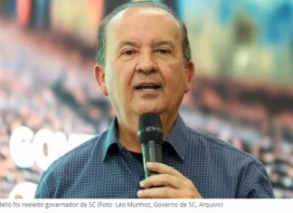 Jorginho Mello recebe 80,70% dos votos para governador em Brusque