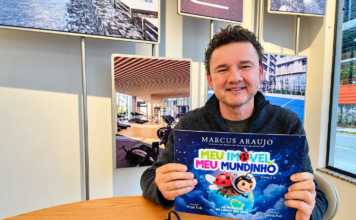 Escritor Marcus Araújo, autor que pesquisa sobre o futuro das moradias, cumpriu agenda em Brusque