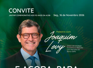 ACIBr comemora 92 anos com palestra de Joaquim Levy sobre cenário pós-eleições